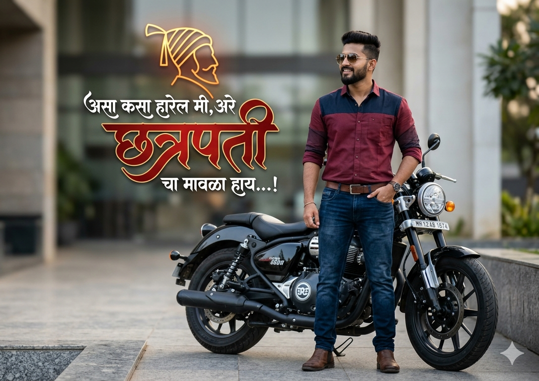 Indian man standing confidently